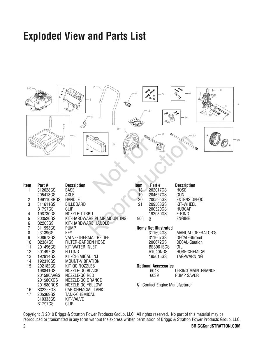 BRIGGS AND STRATTON, 020441-0, 2010, IPL.2
